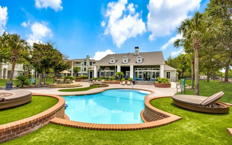 a large house with a swimming pool