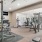 a gym with weights